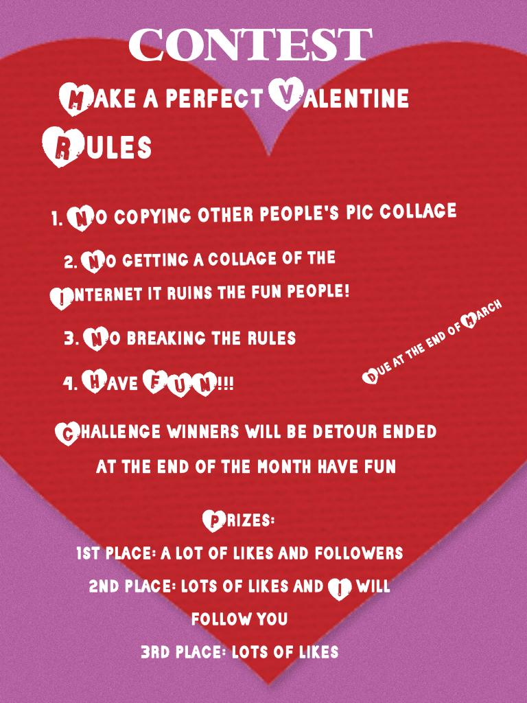 Contest: Make a perfect Valentine 
