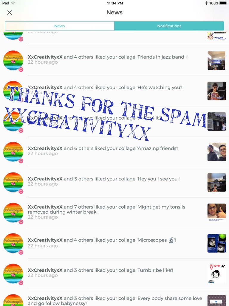 Thanks for the spam XxCreativityxX