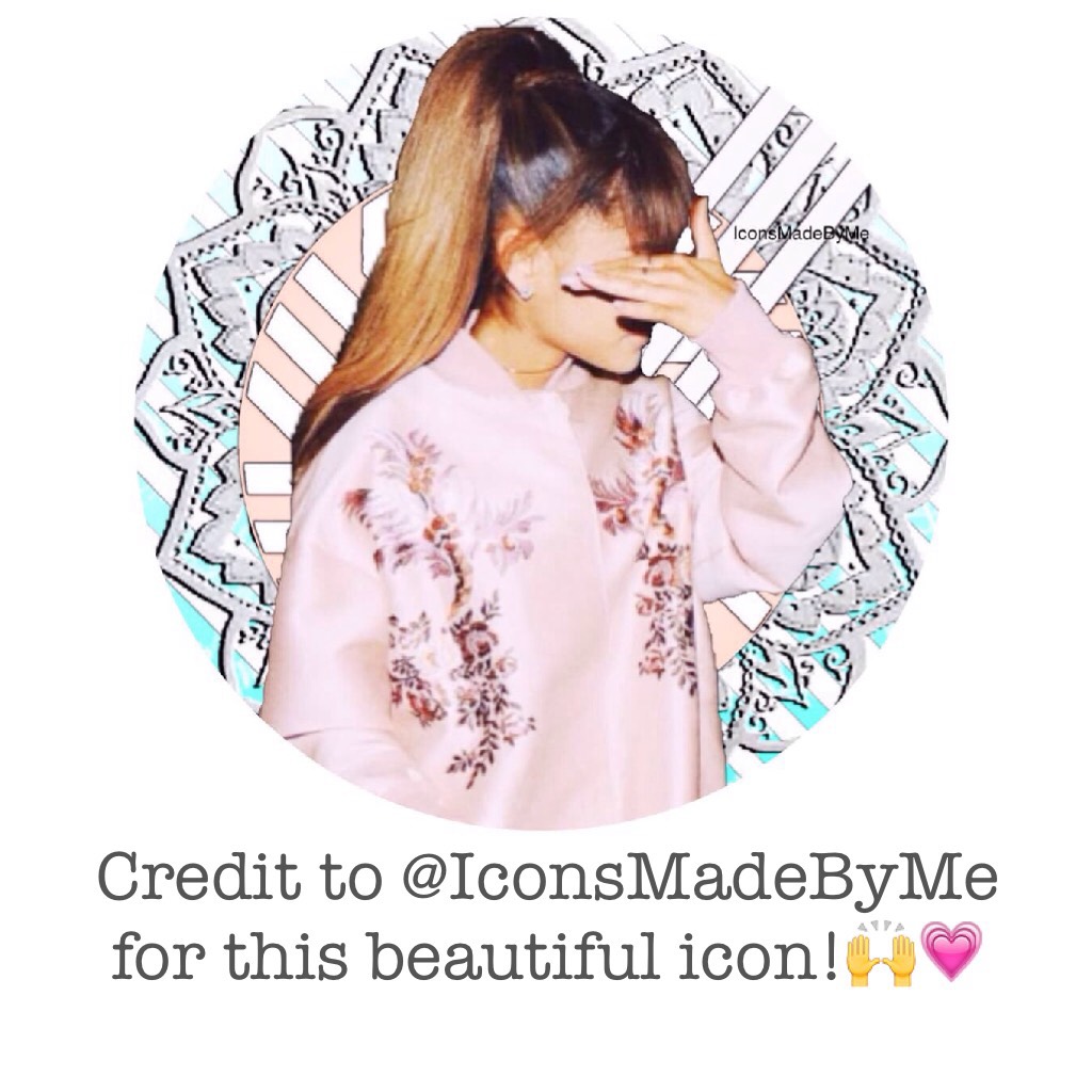 Credit to @IconsMadeByMe for this beautiful icon!🙌💗