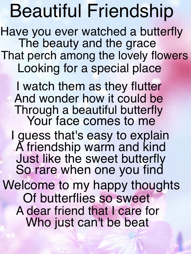 Beautiful Friendship poem