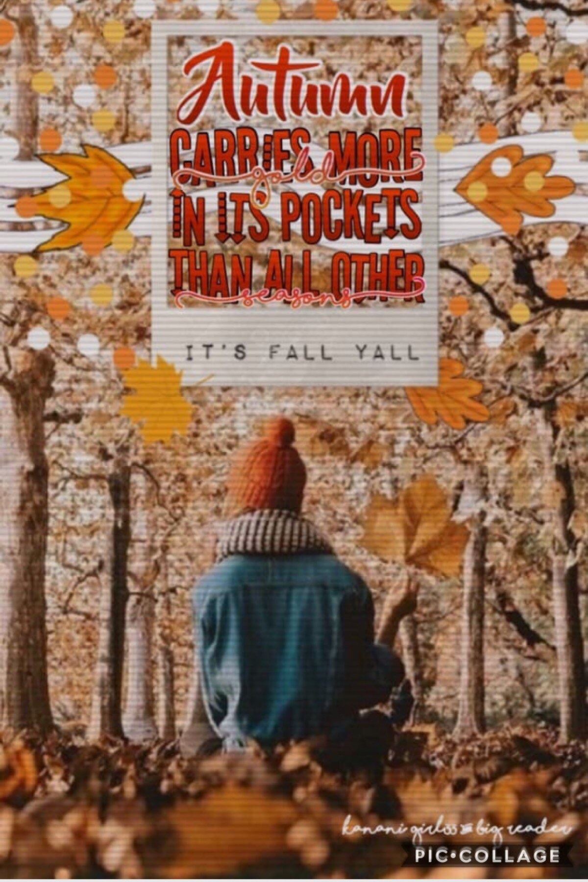 Collab with legendary kanani_girl33 🍁
She did the text and I did the background and pngs!🍂
It’s fall y’all! Starting off the season with this first fall post! Hope y’all have a wonderful day!😊✨💖