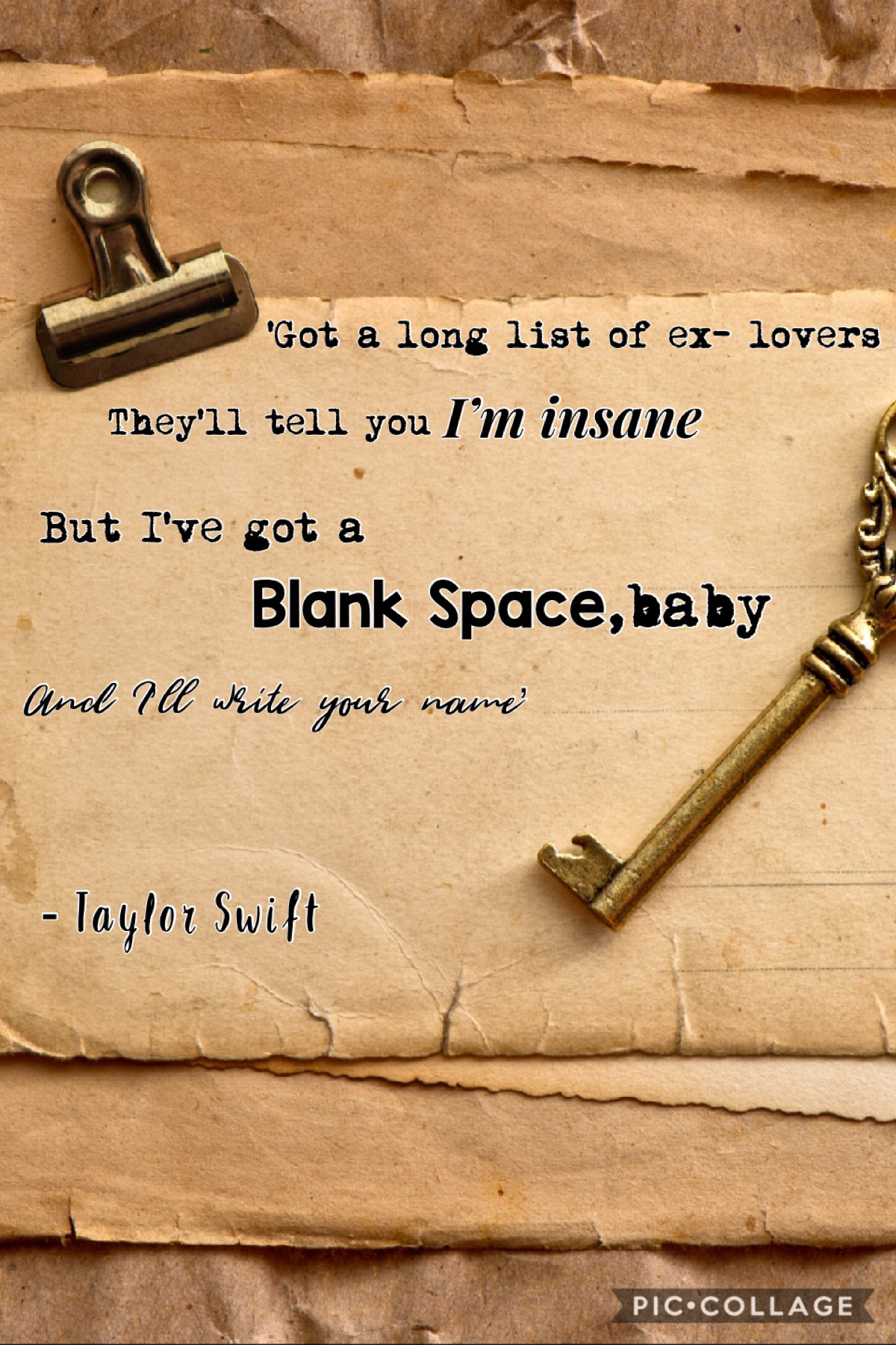 Blank space 