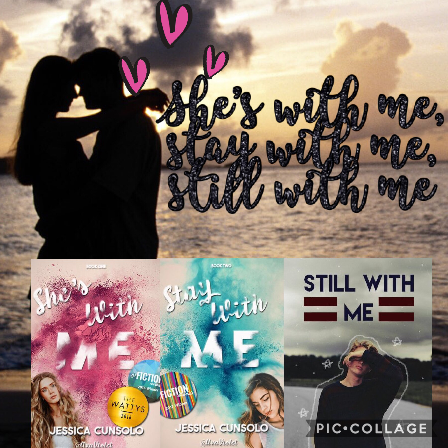 She’s with me
Stay with me
Still with me
An awesome Wattpad novel series!!
