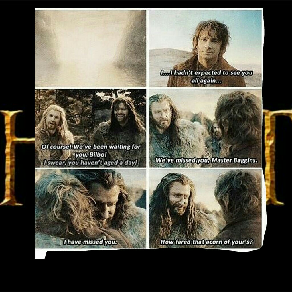 When Bilbo dies, he will be reunited.