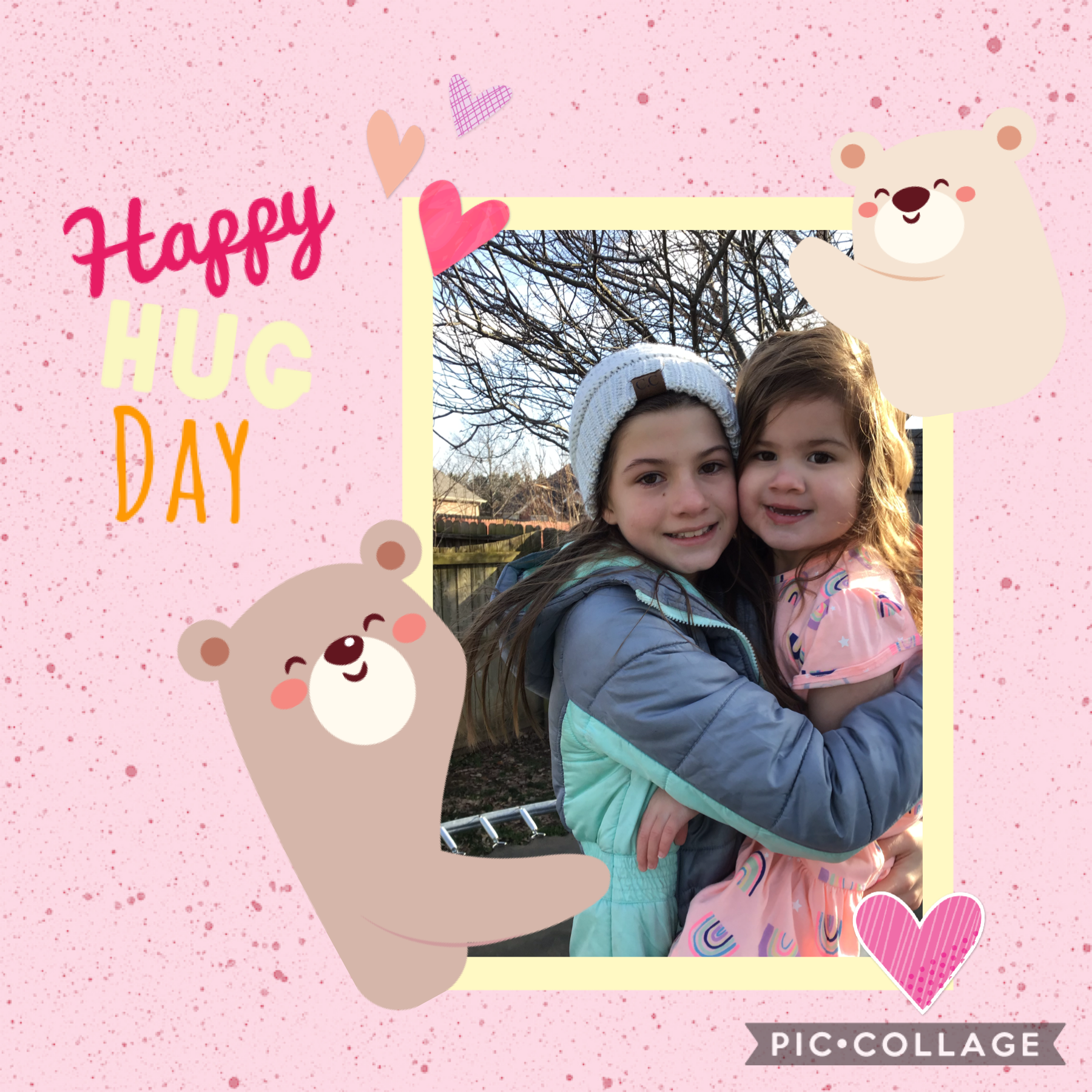 My BFF and my little sister! Like if you have a little sis and a best friend 