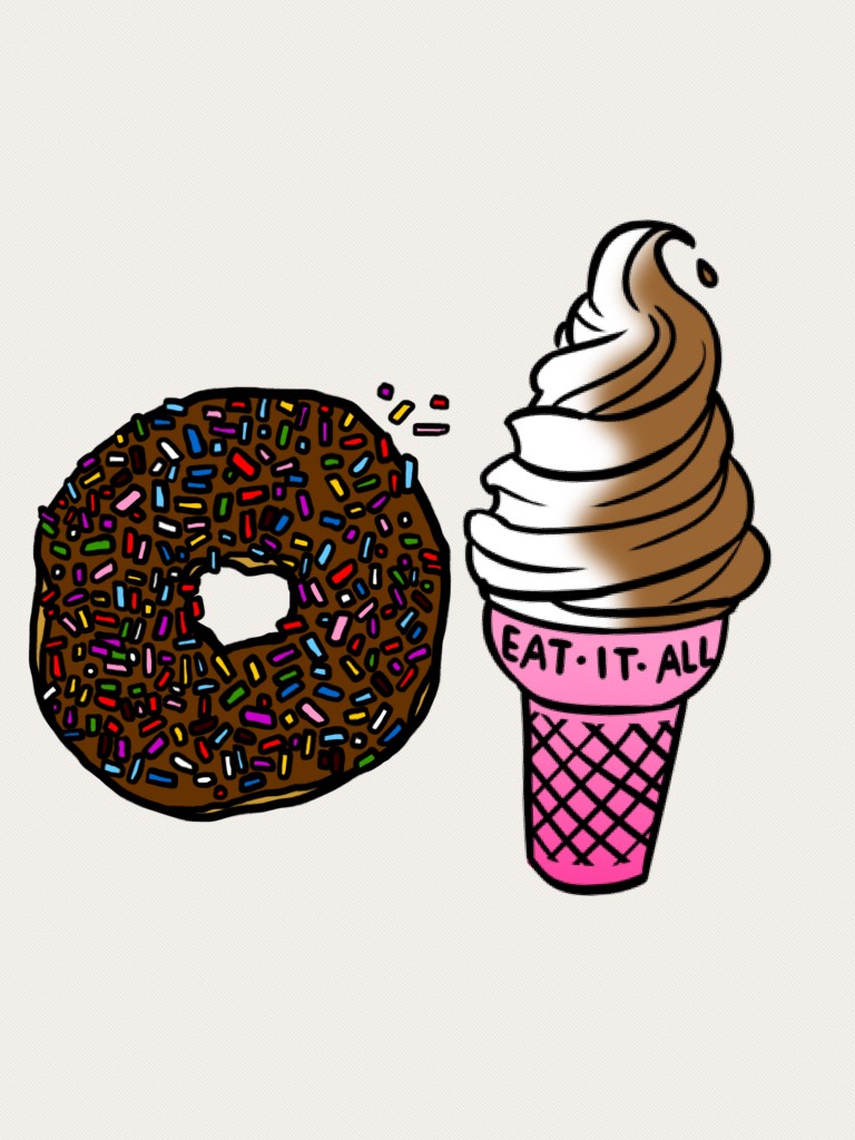 Donuts+ice cream= yum