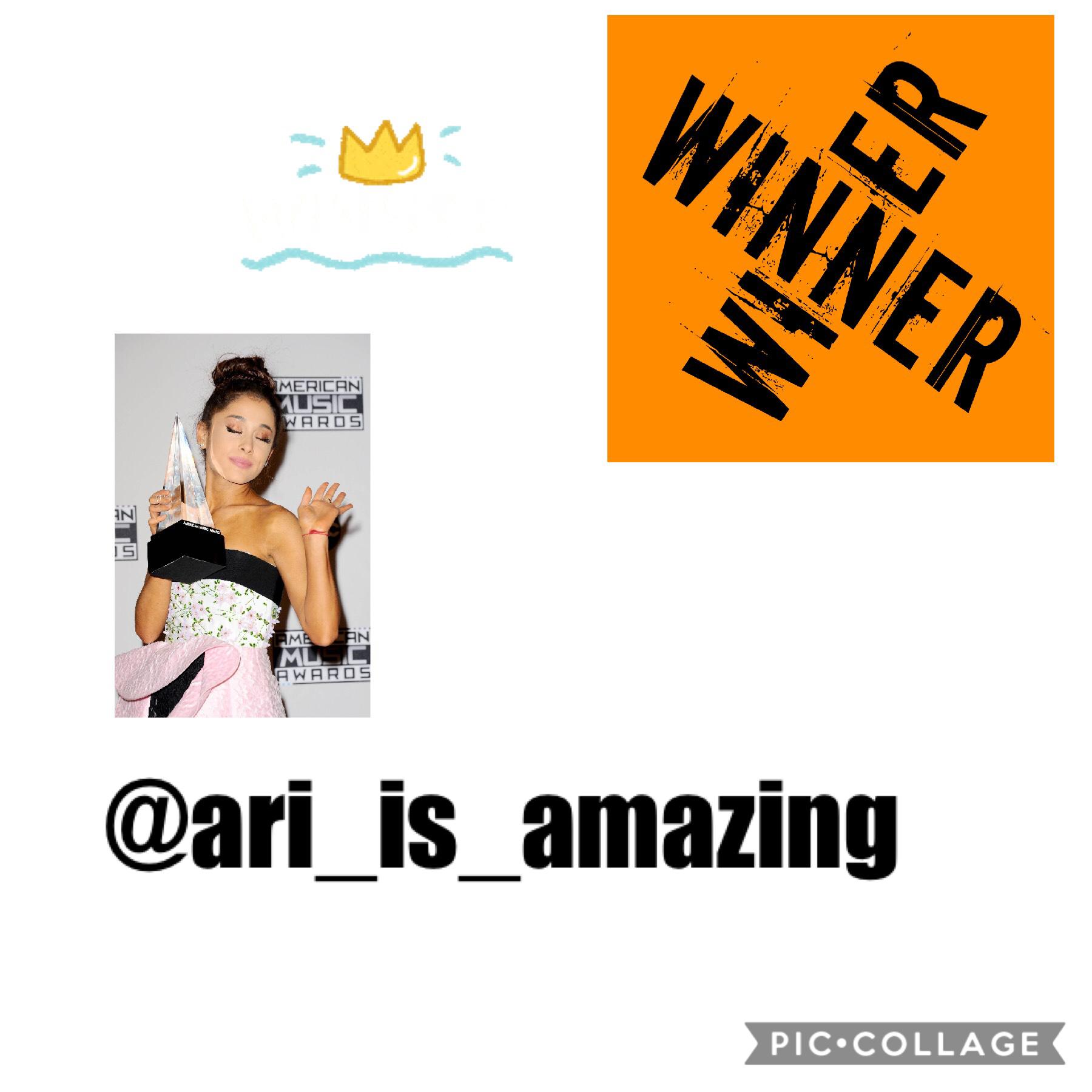 Congratulations to ari is amazing go follow her!
Thank you so much 
