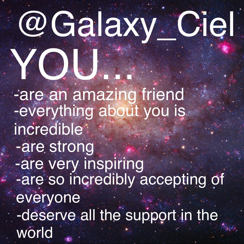 @Galaxy_Ciel you are such a constant supporter of this account and I rlly appreciate it! Thx for existing you amazing human. 👌🏼Thank you so much to @Stromae_trash and @-TheEmoNation- for helping create this!✨