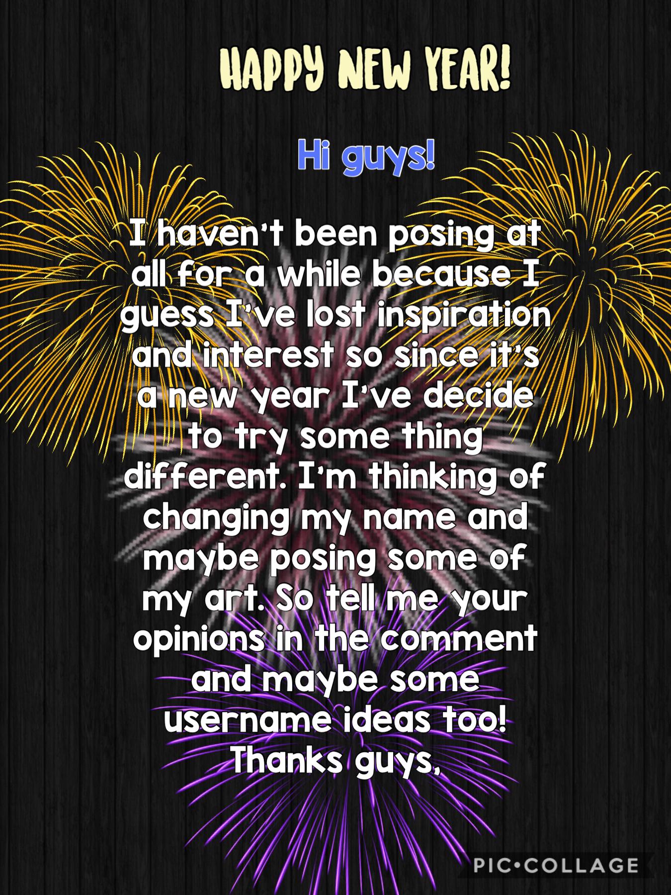 Post ideas for usernames in the comments thanks!!!
