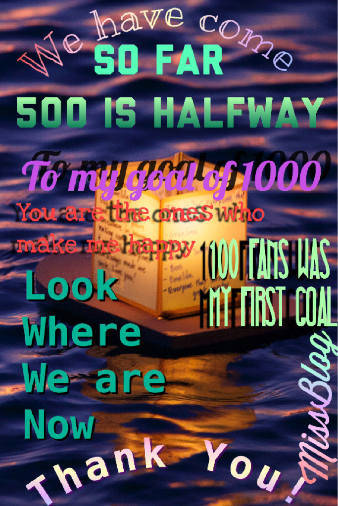 Thank you so much for 500!
