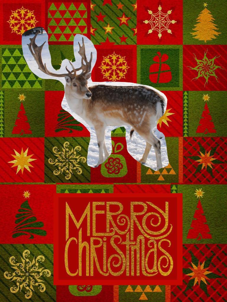 Merry Christmas btw I know the reindeer looks weird 