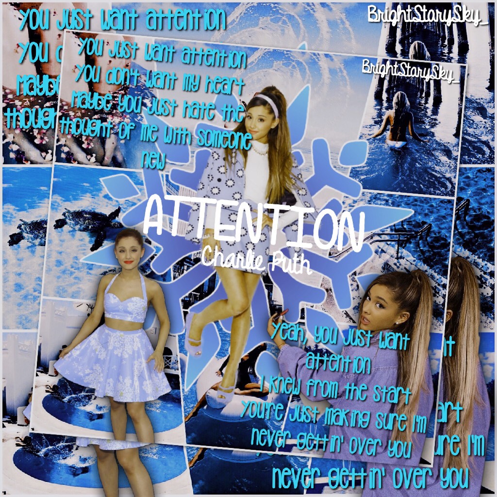 TAP👎🏼






Check this out! Attention by Charlie Puth is amazing! Yes, I know it's Ariana Grande in the edit! I love making edits with her in it😘 

You are all so awesome! Thank you!🤣💋


