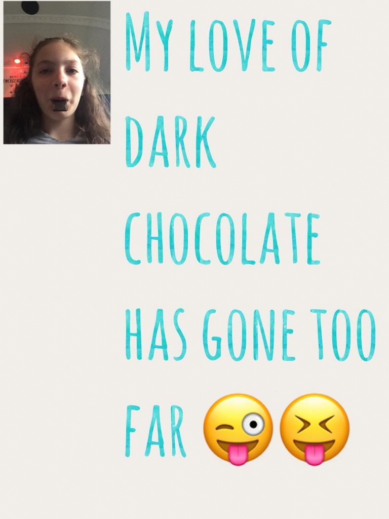 Like if you love dark chocolate 