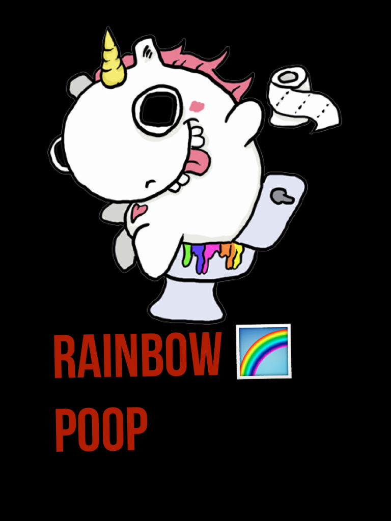 Rainbow 🌈 poop 💩 