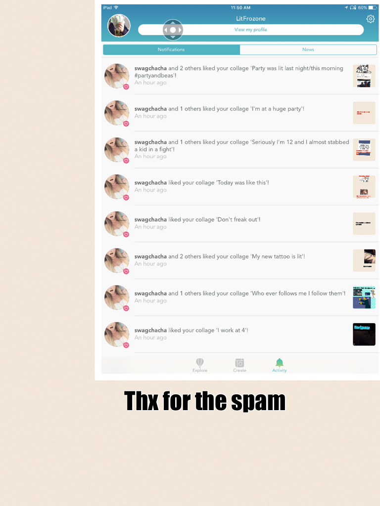 Thx for the spam