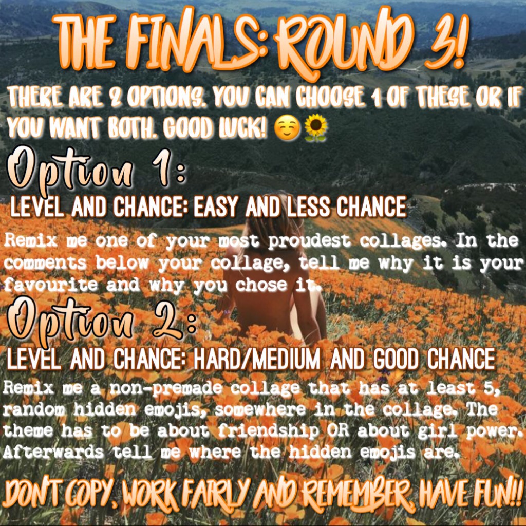 🔥THE FINALS, ROUND 3 ARE HERE!!!🔥 
💥22/5/18💥