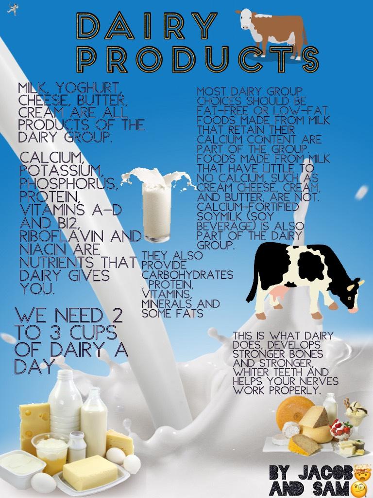 Dairy products 