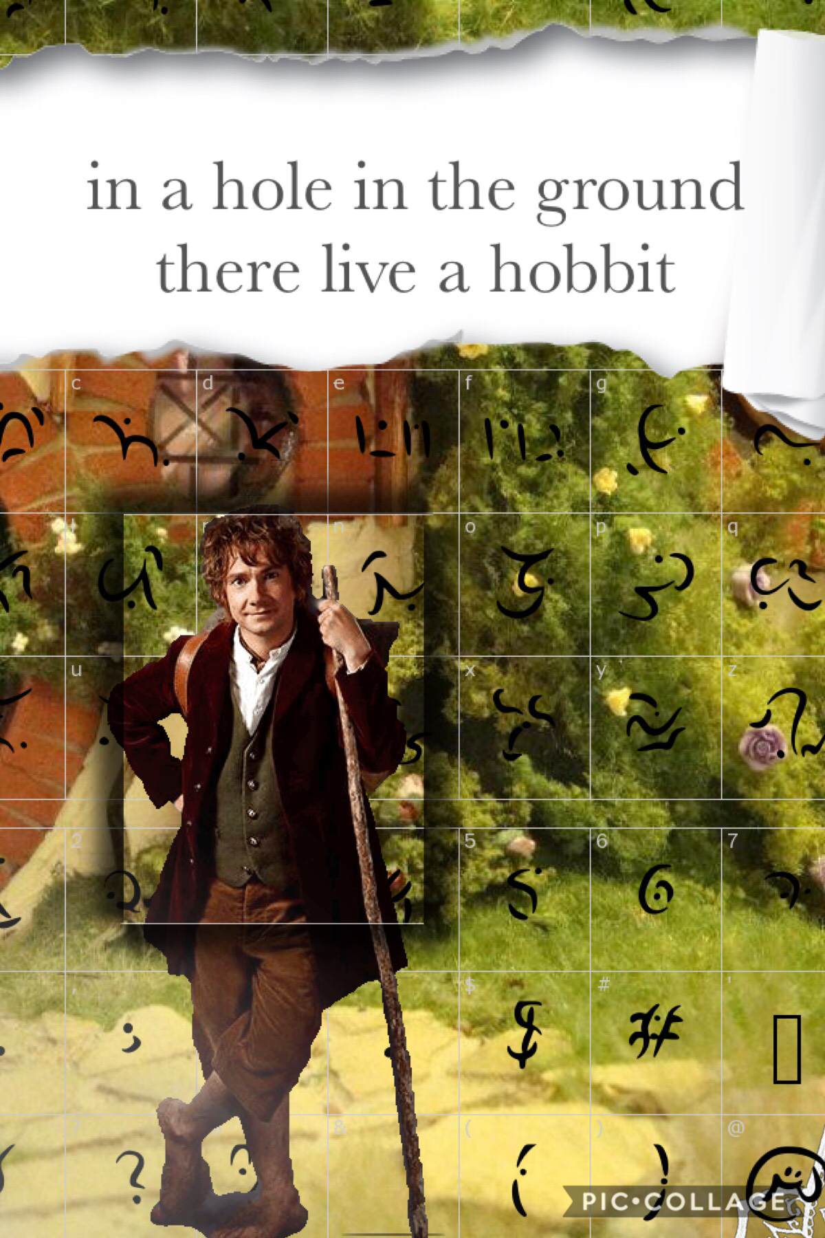 the hobbit! 
my account is basically just going to be posting from movies and books and shows that i and other likes!