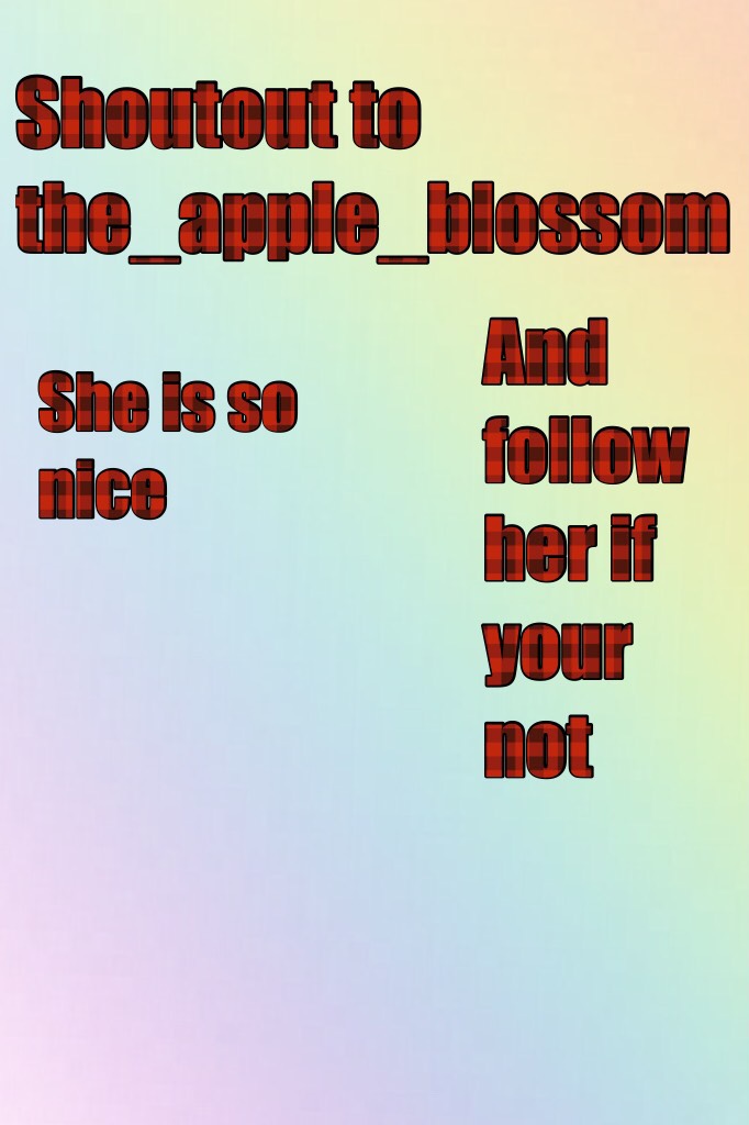 Shoutout to the_apple_blossom 