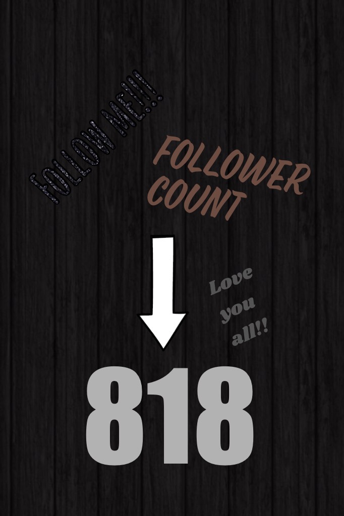 Follower count!!! I will change it every time I get a chance :3
