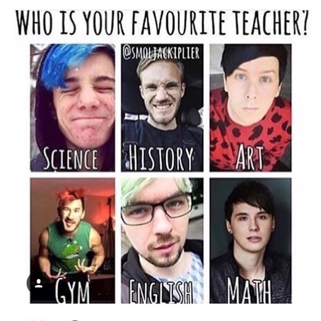 FÜCK I WOULD LOVE SCHOOL IS THESE AWESOME PEOPLE WERE MY TEACHERS!! Probably science 