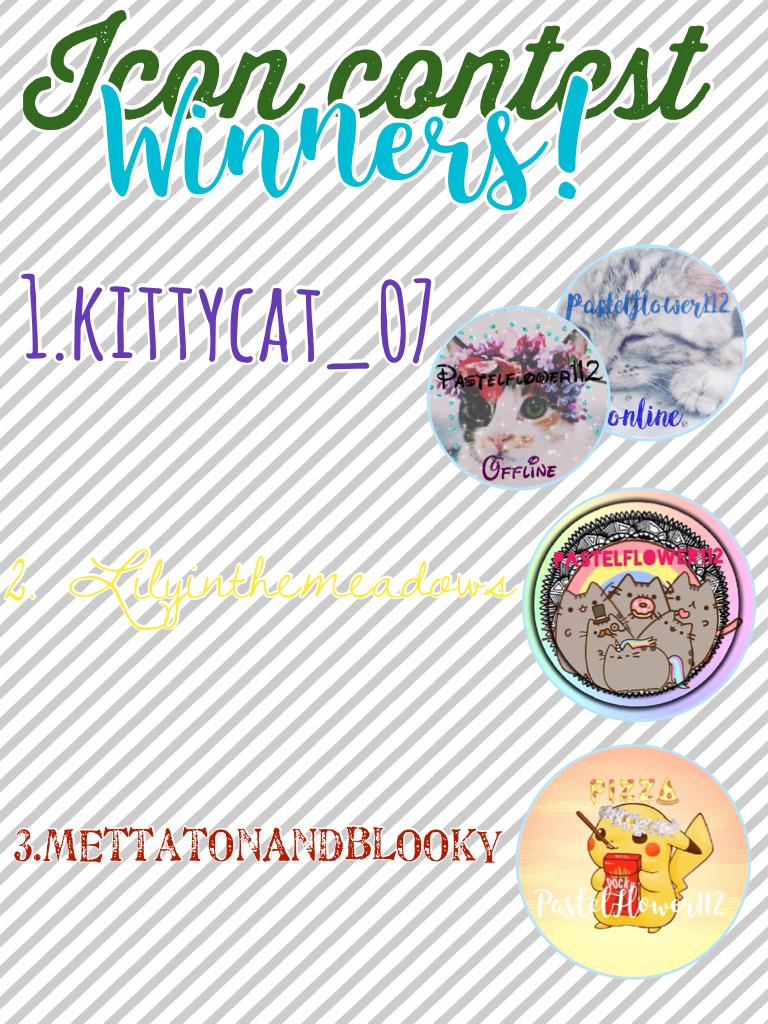 I going to use every ones icon but the winners get a shout out! It was a really hard choice!💙💜🌺
