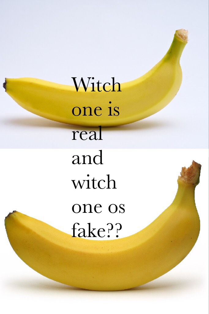 Witch one is real and witch one os fake??