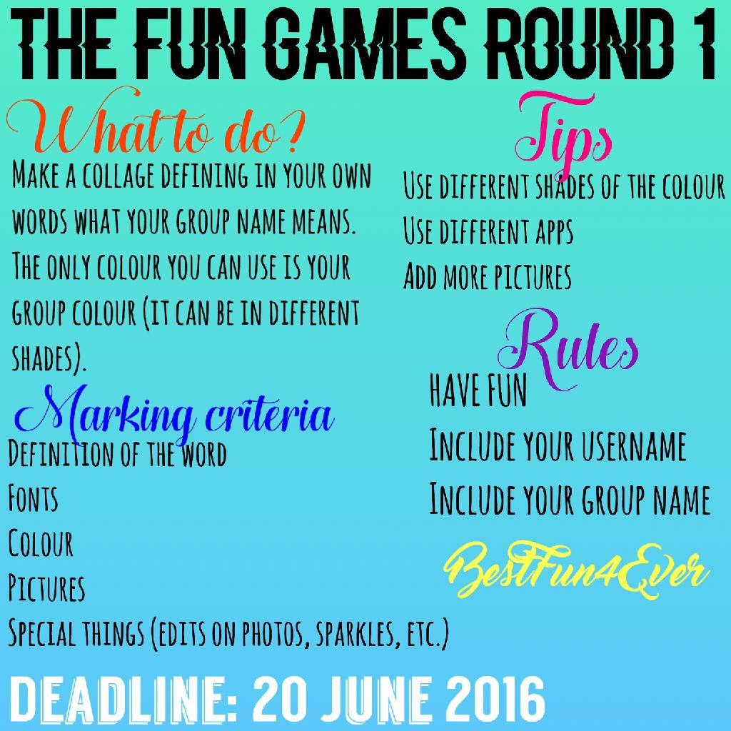 The Fun Games - Round 1