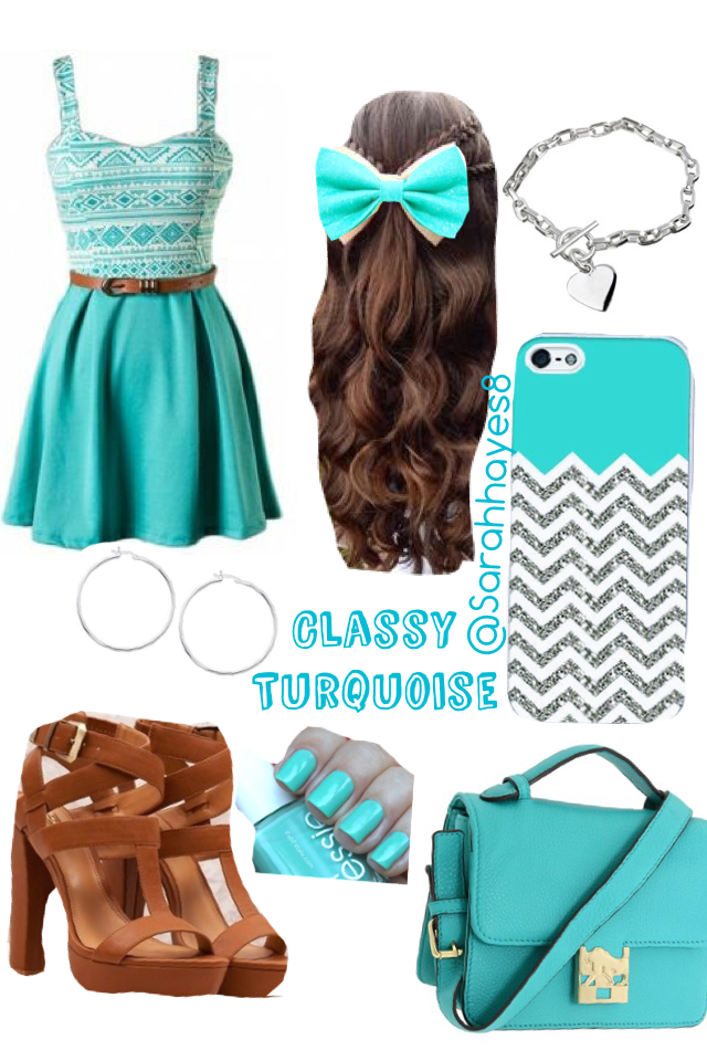 Classy Turquoise outfit