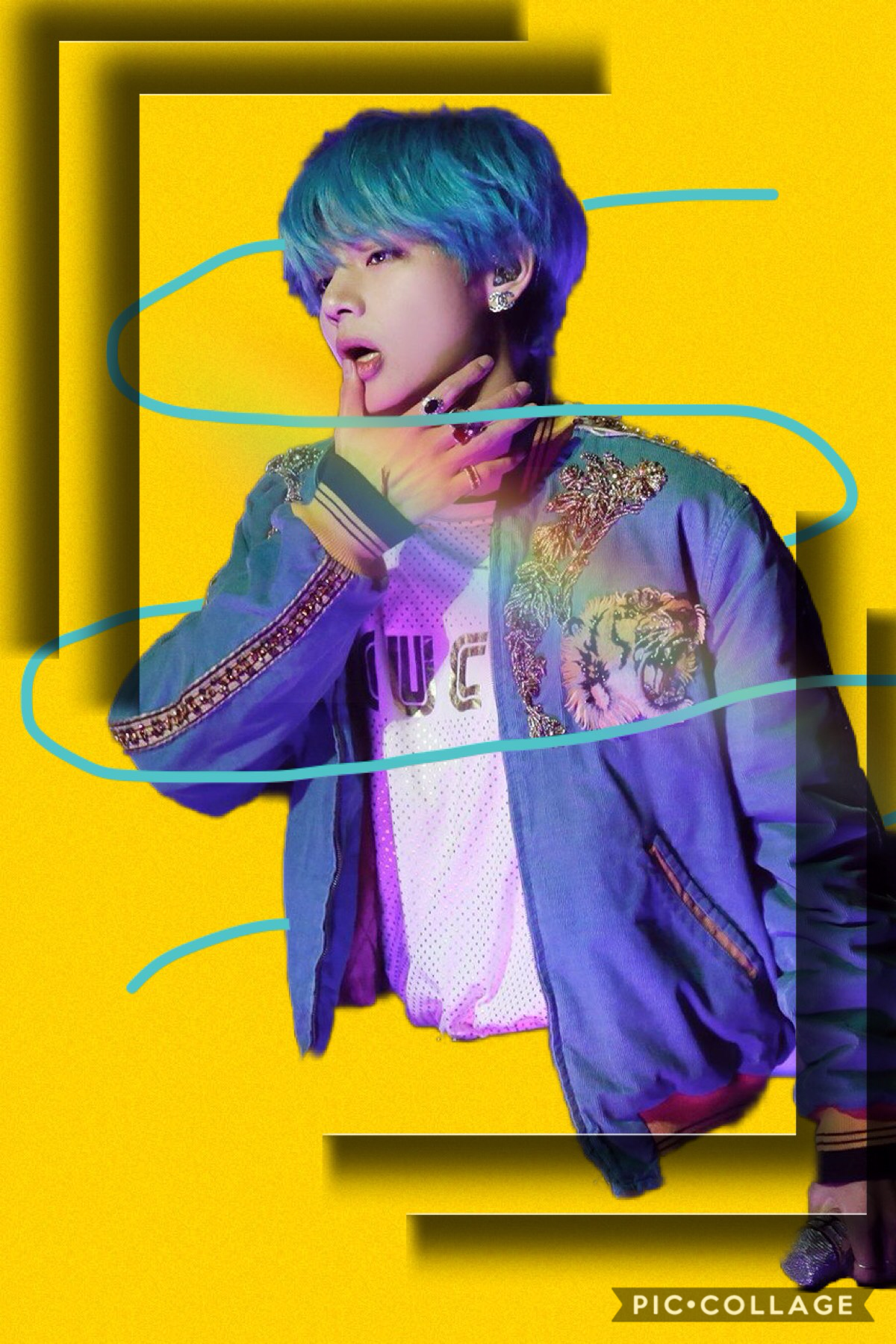 *💙*
Dang tae! I mean wowie 😅! It's not that good of collage but tae looks really good anyway. Did anyone buy concert tickets for speak yourself yet?