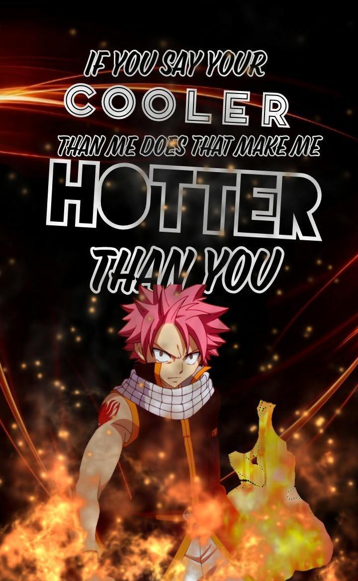 A quote using Natsu from Fairy Tail