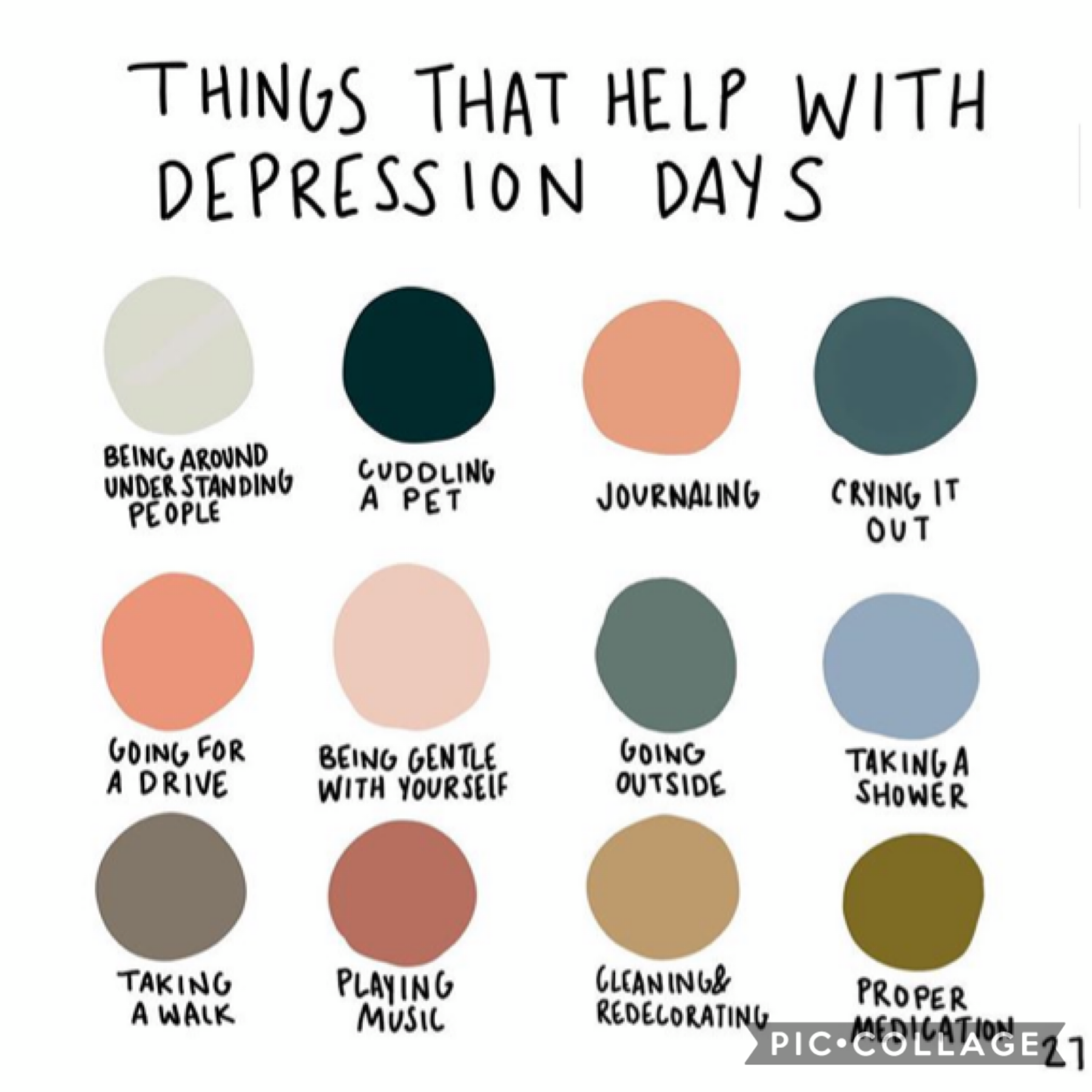 take a mental health day when you can! this something i’m working on, just normal hygiene and self-care. somedays it may be a challenge so take that time to take care of yourself! it’s okay to have bad days, just keep going and know that better things are