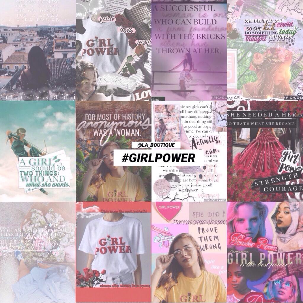#GirlPower 💓 [CLICK]
This is a little "put-together" of a few of the many wonderful #GirlPower collages made by other users !! Wish I could've fitted them all in, but unfortunately I couldn't 🌷☀️ Thanks so much everyone xx