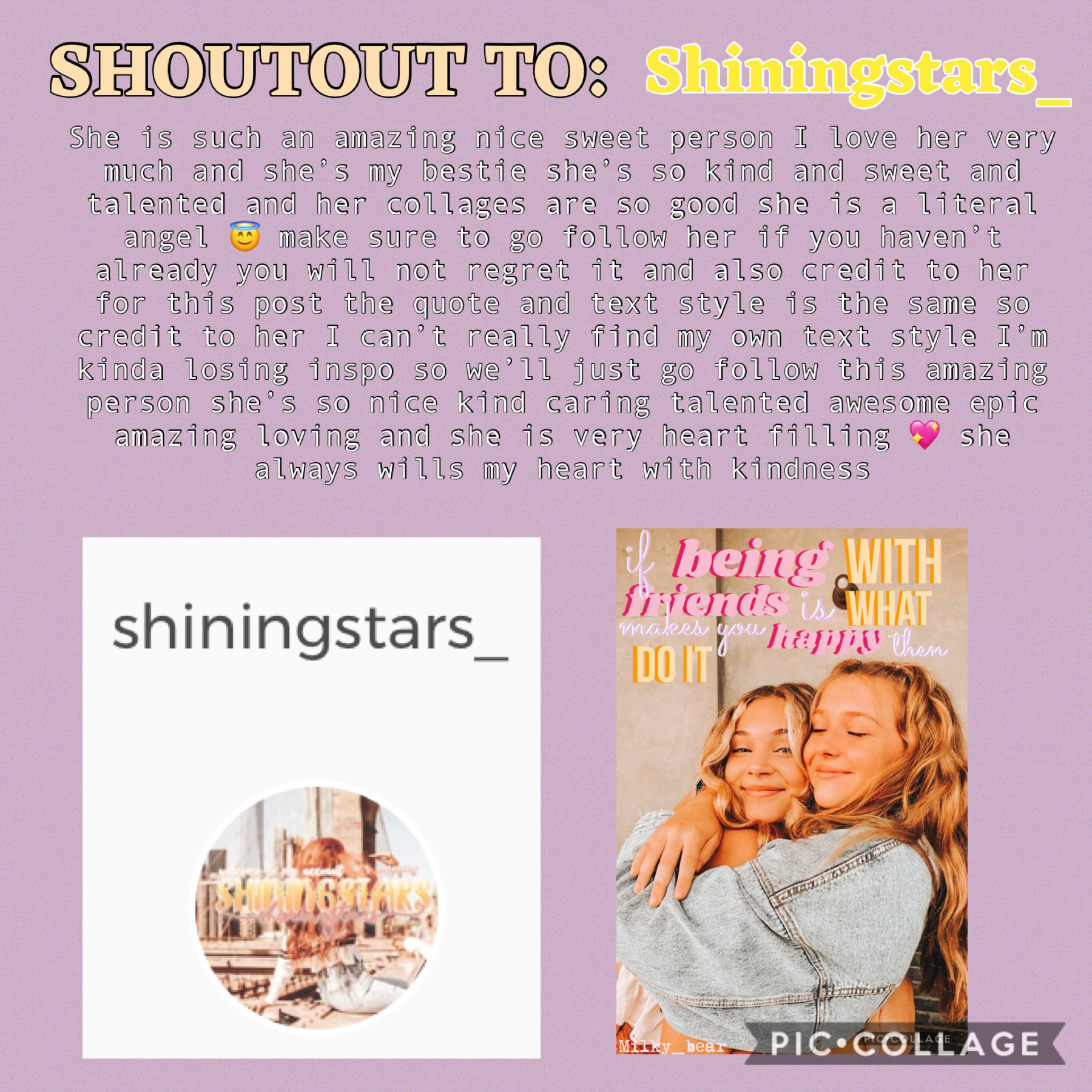 Go follow Shiningstars_ and credit to her for one of my collages 
