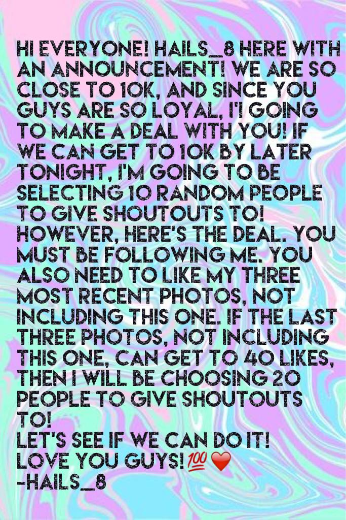 I have faith in you guys!!💖👑😘💯