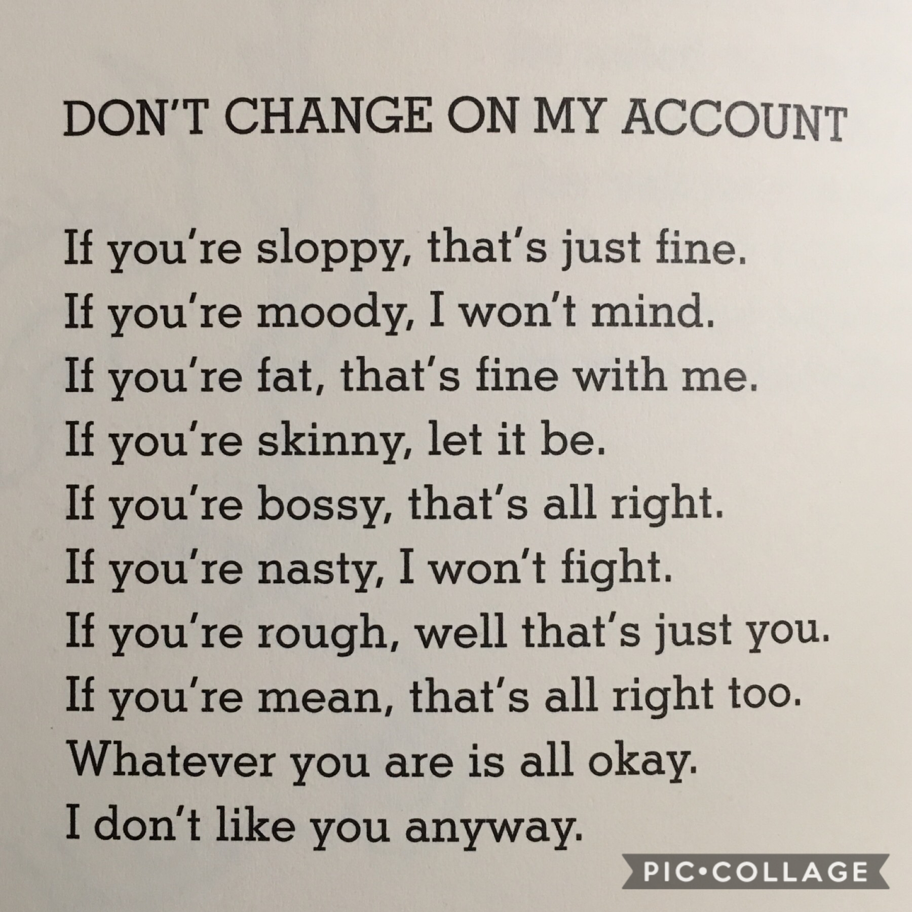 A very relatable poem...