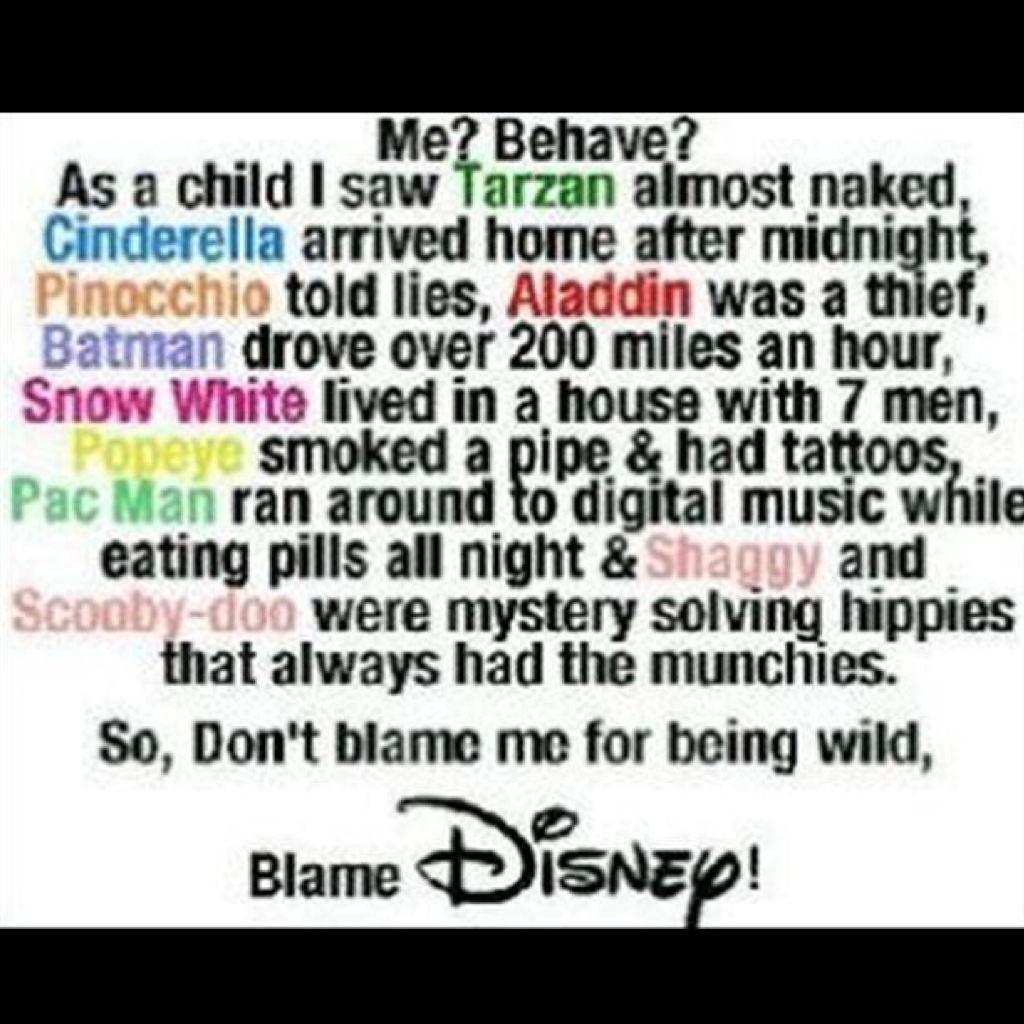 Blame Disney