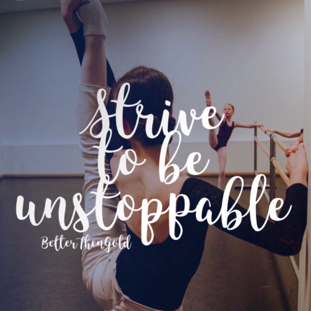 ✨Strive to be unstoppable✨

Follow your passion even if you aren’t the best. We all start somewhere💖

Photo: Joy Womack