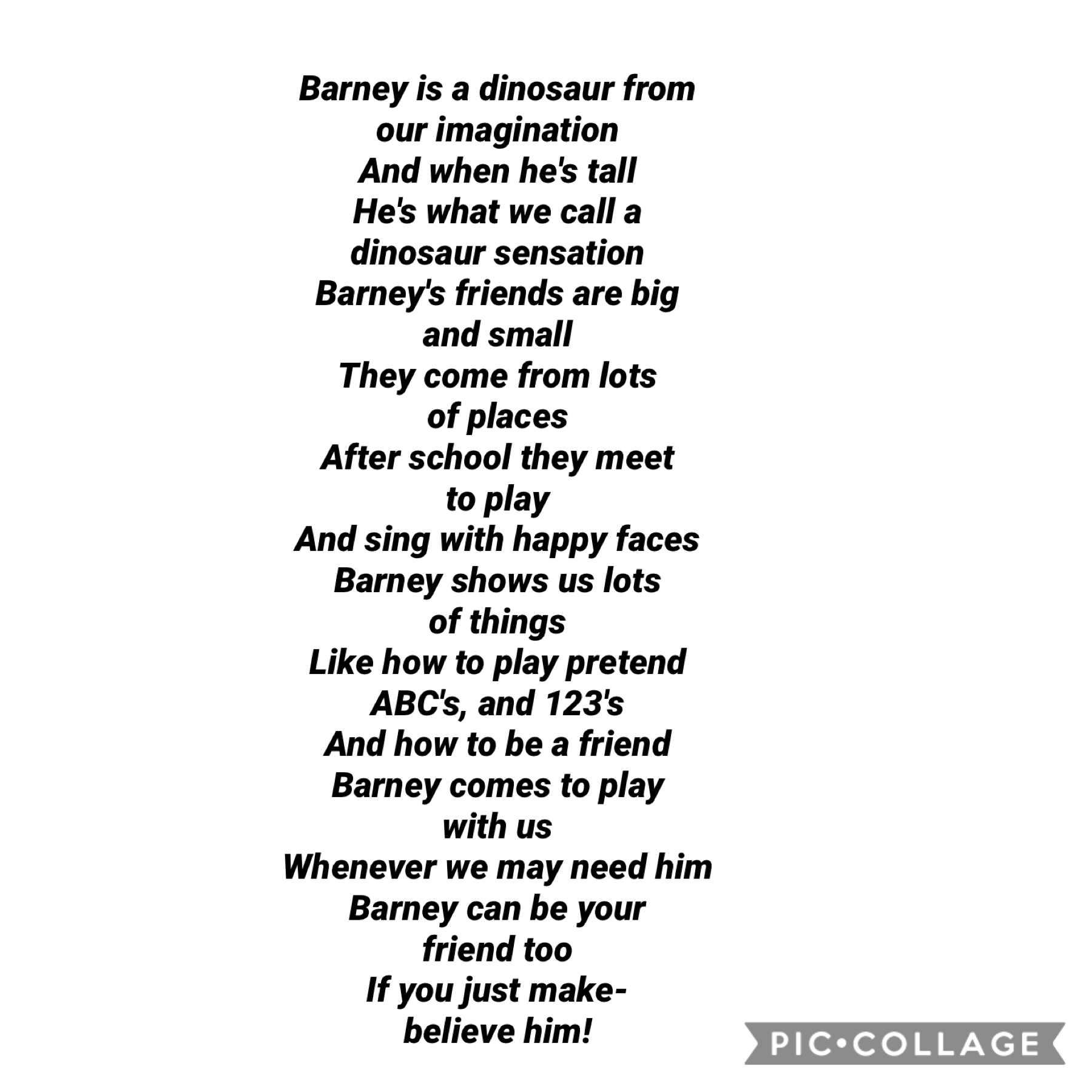 ME LOVE BARNEY 🖤