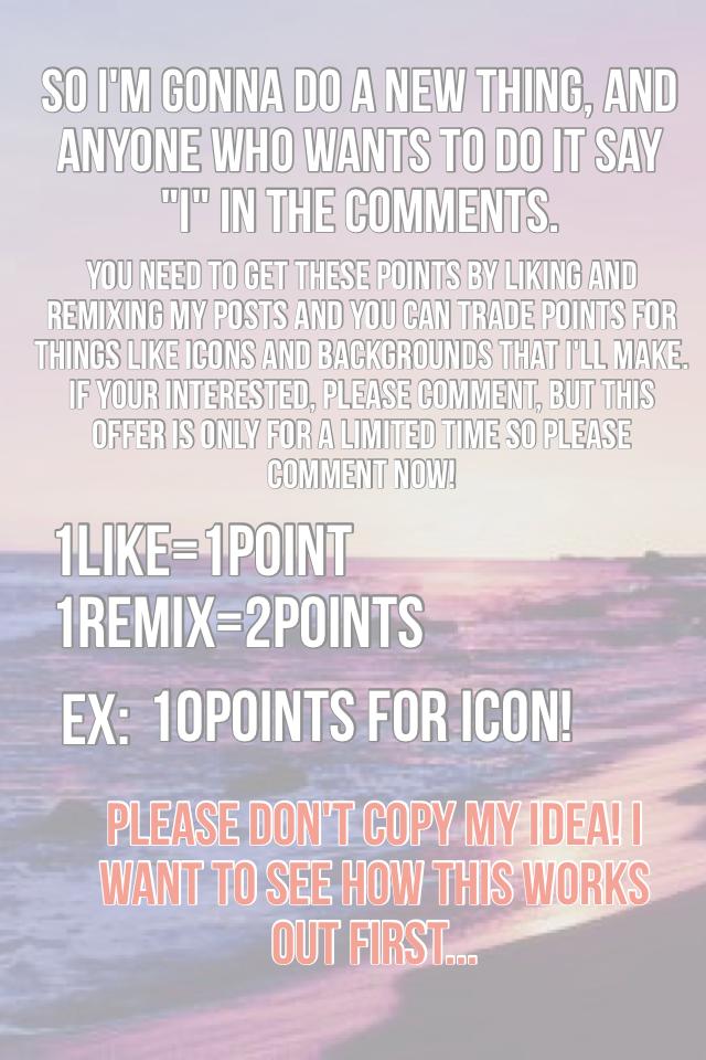 👉🏼click here👈🏼
Please comment, and if you do, I will remix one of ur posts to tell u that u can but comment NOW because I am only excepting for a limited time!