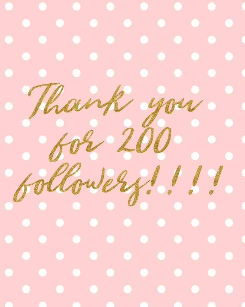 I have 200 followers on June 13th thank you guys so much.