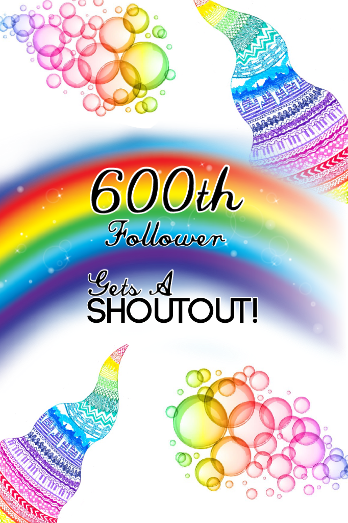 600th follower gets a shoutout!