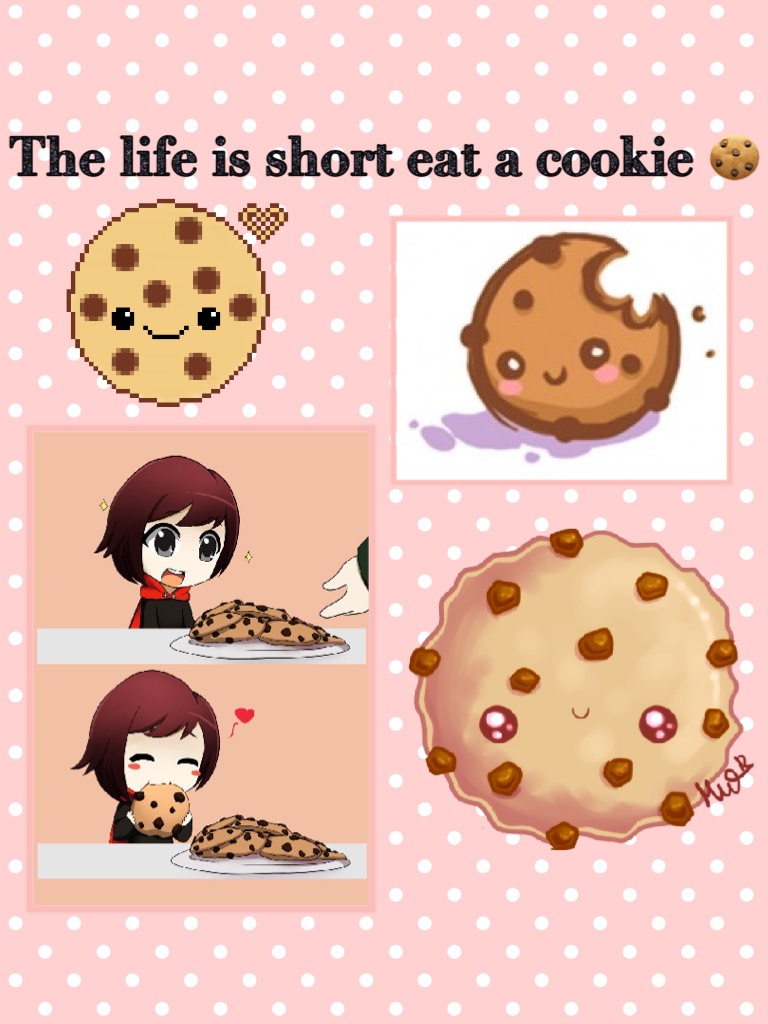 The life is short eat a cookie 🍪 