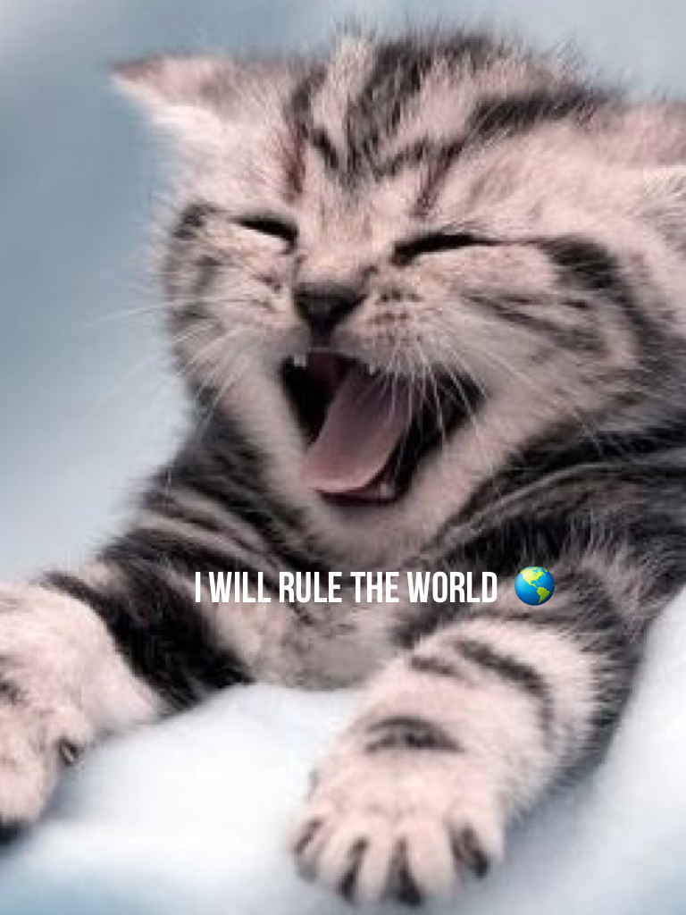 I will rule the world  🌎