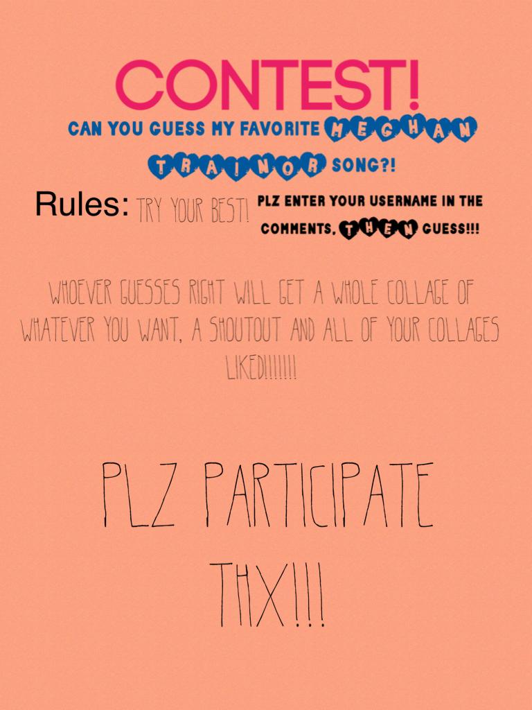 Plz participate
THX!!!