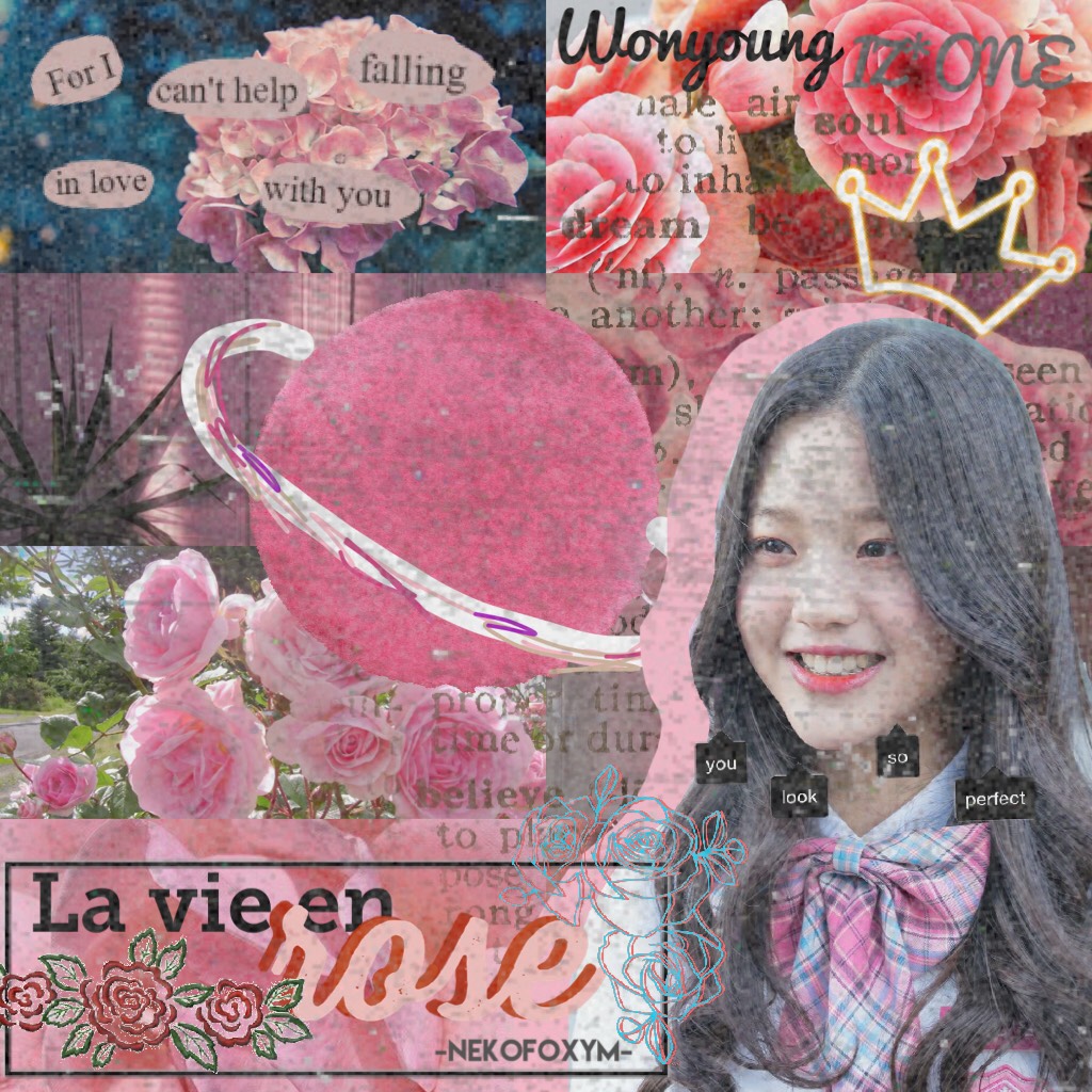 💞💞T A P💞💞
This was inspired by the wonderful @Julie4567 her collages at S T U N N I N G, her account is G O R G E O U S and she is an A M A Z I N G friend! Go follow her and check out her account!
BTW this is 💞💞Jang Wonyoung💞💞from the new Kpop girl group 