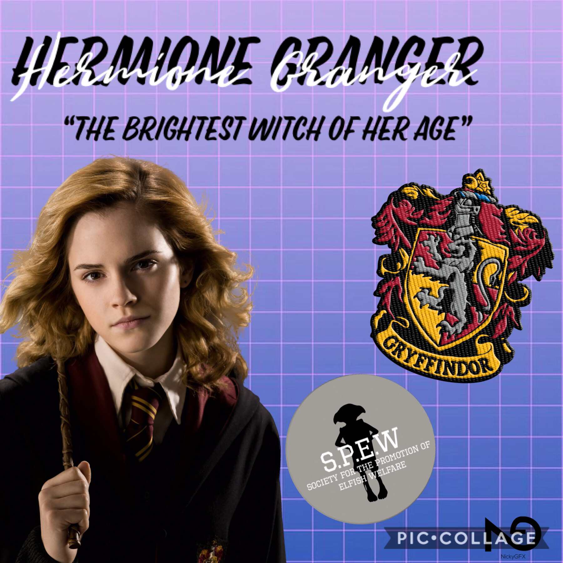 🦄TAPPY🦄

Firstly I would like to say that the hermione png came with credits on it so it cut it off and put it in the bottom right hand corner.

I thought I would use the quote i did because it is constantly repeated throughout the books and movies.Ron’s 