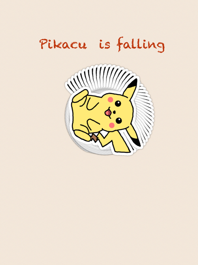 Pikacu  is falling