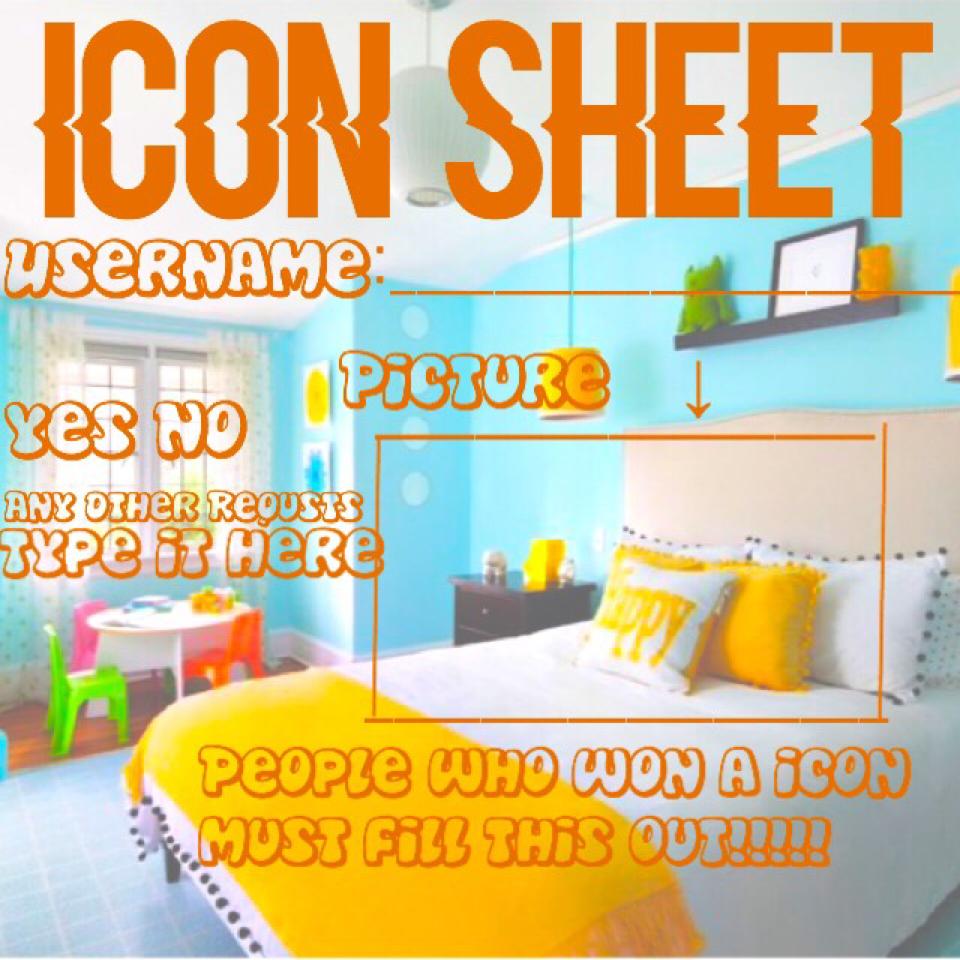 People That won a icon must fill this out!!!!