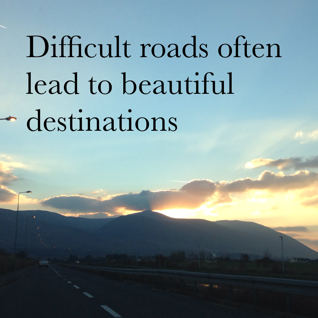 Difficult roads often lead to beautiful destinations 💞🌴